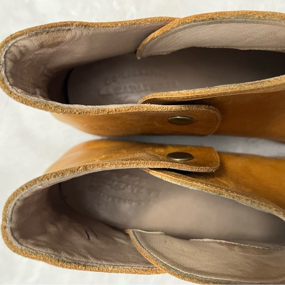 Vintage La Zapateria Peruvian Artisan Leather Ankle Boots Size 8 - Picture 4 of 16